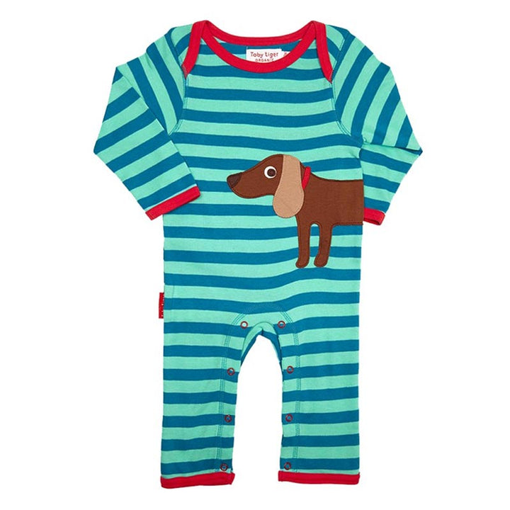 Toby Tiger Boys Sausage Dog Sleepsuit