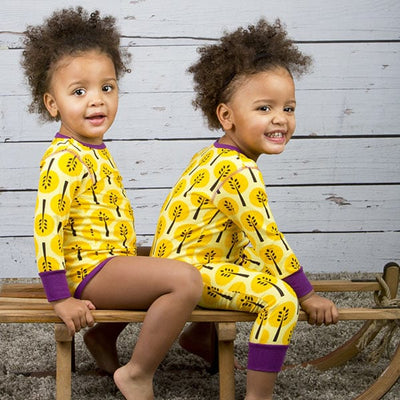 Maxomorra Yellow Trees Unisex Bodysuit