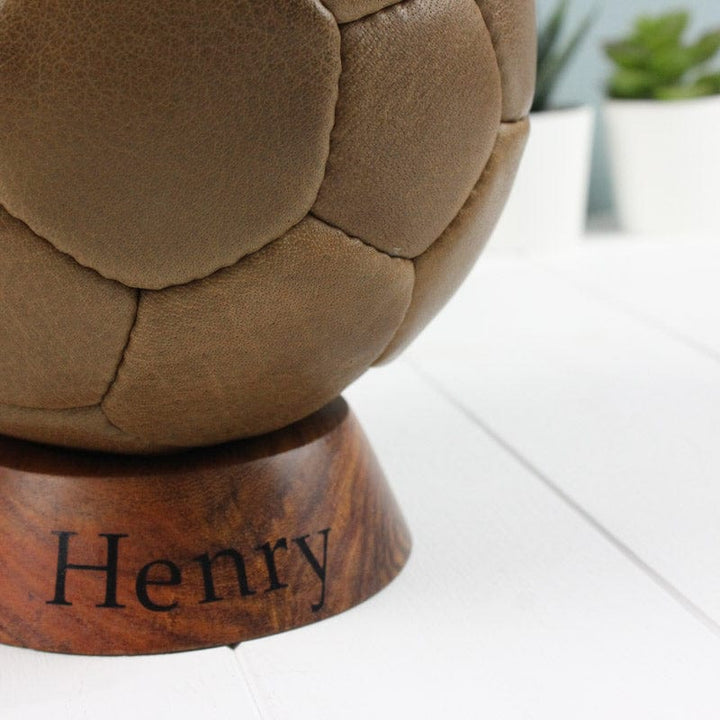 Vintage Football and Stand, Personalise with Name