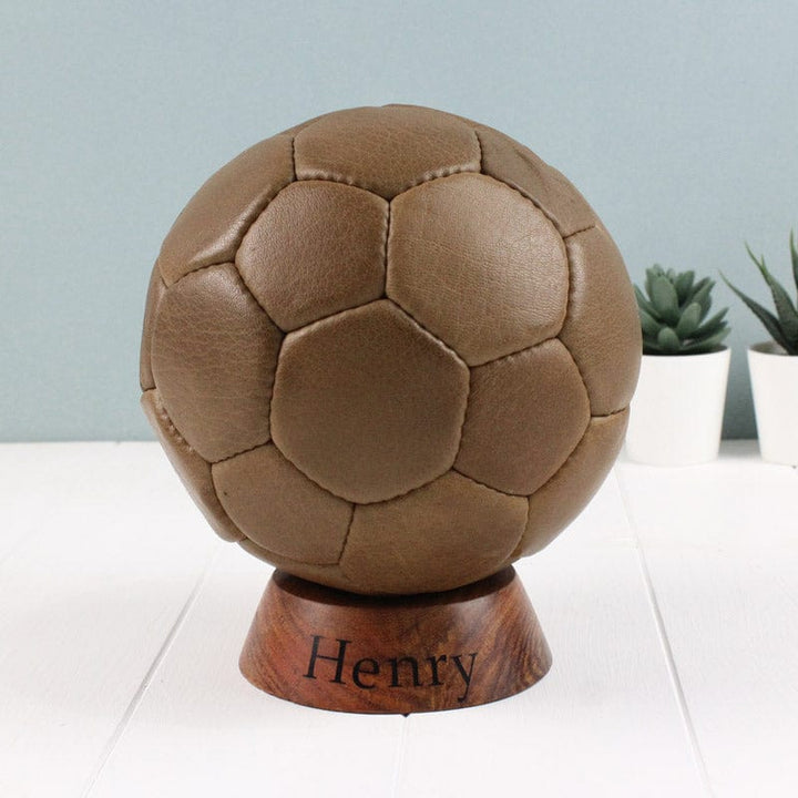 Vintage Football and Stand, Personalise with Name