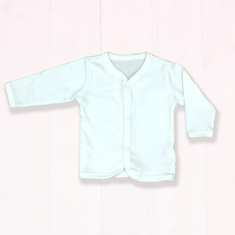 White Cotton New Baby Cardigan