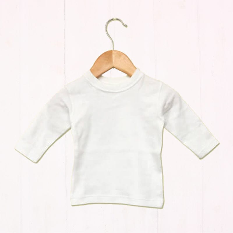 White Long Sleeve Baby T-shirt