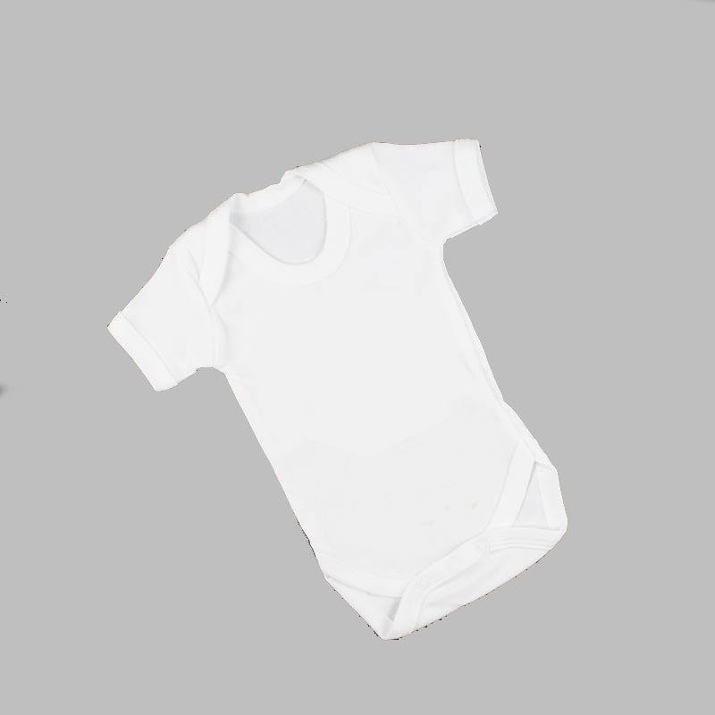 White Baby Bodysuit - 0-3 months